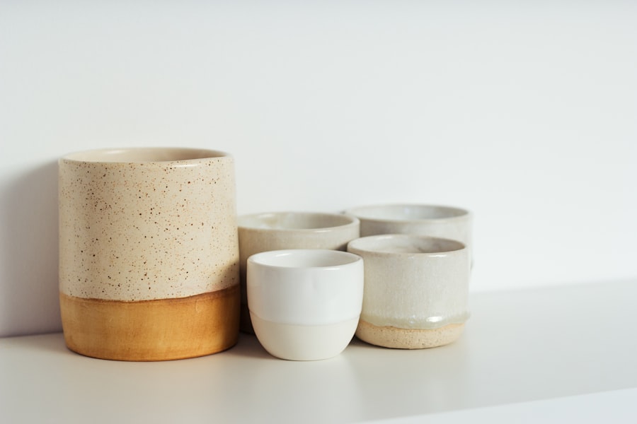 Handmade ceramic handicrafts prepared for export